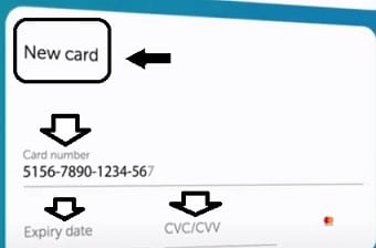 Colocar los datos de tu tarjeta de crédito en paysend