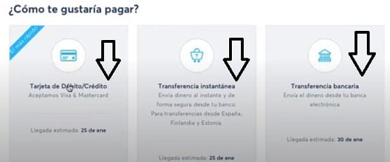 Opciones para realizar la transferencia de ee.uu a brasil