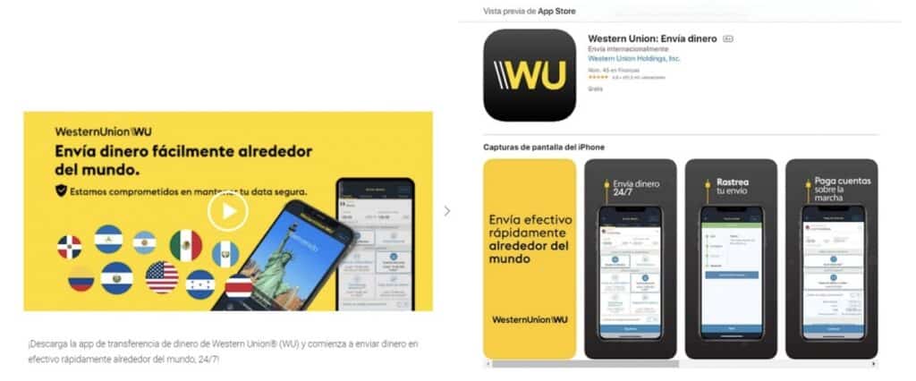 Western Unión tiene una aplicación para tus dispositivos móviles