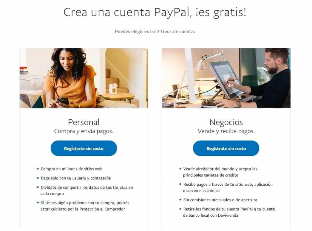 Impulsa tu negocio u obtén una forma de pago con Paypal